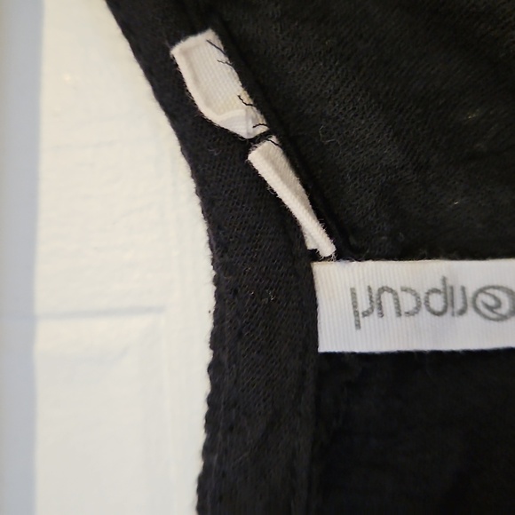 Ripcurl Summer Dress Black Womens XL NWT Oversized Cold Shoulder Crochet Detail - Picture 3 of 9